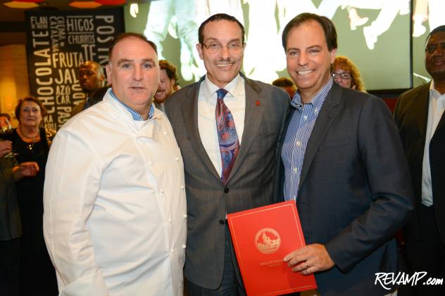 Chef José Andrés and partner Rob Wilder first opened Jaleo in 1993.  Twenty years later, D.C. Mayor Vincent Gray proclaimed yesterday to be 'Jaleo Day' throughout the District.